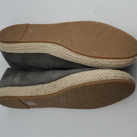 Eileen Fisher Tour Nubuck Espadrille Flat Graphite Size 6.5 - Picture 9 of 11